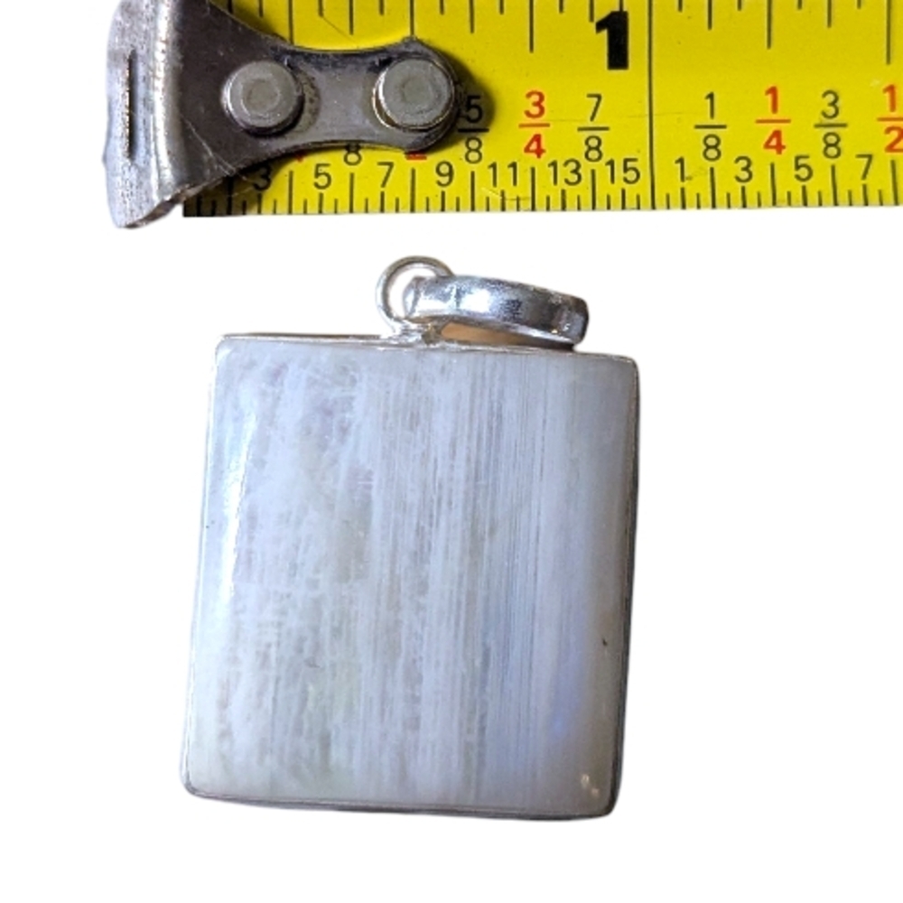 Square Moonstone Pendant - Picture 2 of 3